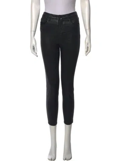 Pre-owned L'agence Skinny Leg Pants In Black