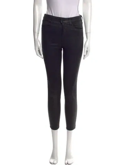 Pre-owned L'agence Skinny Leg Pants In Black
