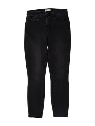 Pre-owned L'agence Skinny Leg Pants In Black