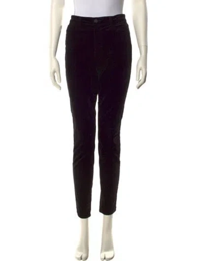 Pre-owned L'agence Skinny Leg Pants In Black