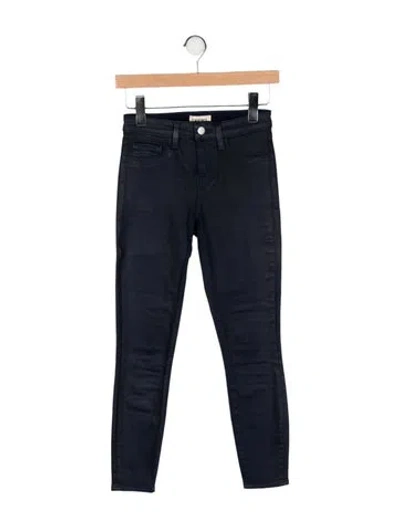Pre-owned L'agence Skinny Leg Pants In Black