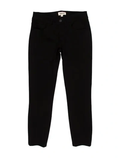 Pre-owned L'agence Skinny Leg Pants In Black