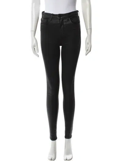 Pre-owned L'agence Skinny Leg Pants In Black