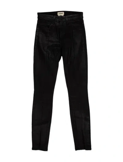 Pre-owned L'agence Skinny Leg Pants In Black