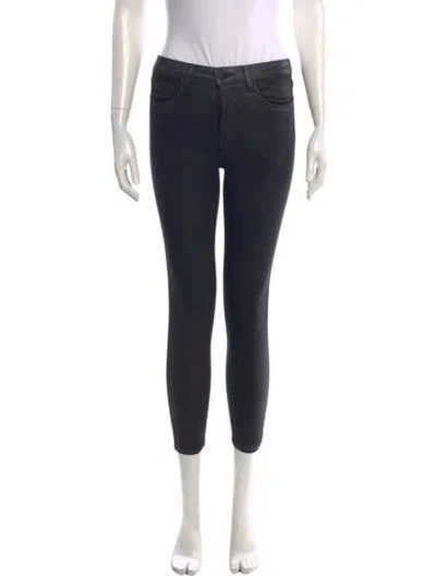 Pre-owned L'agence Skinny Leg Pants In Black