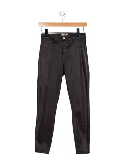 Pre-owned L'agence Skinny Leg Pants In Black