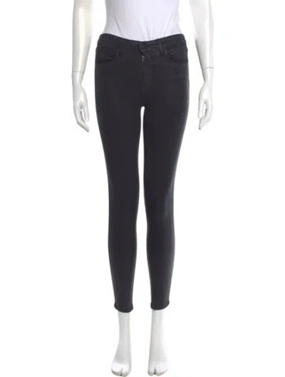Pre-owned L'agence Skinny Leg Pants In Black