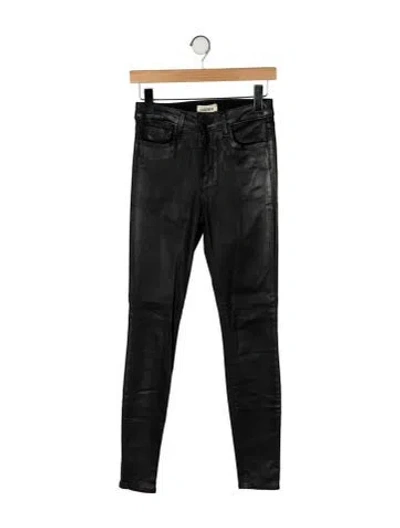 Pre-owned L'agence Skinny Leg Pants In Black