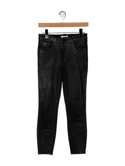 Pre-owned L'agence Skinny Leg Pants In Black