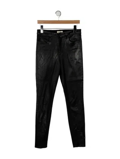 Pre-owned L'agence Skinny Leg Pants In Black
