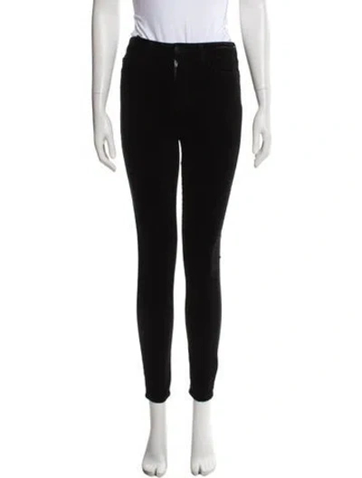 Pre-owned L'agence Skinny Leg Pants In Black