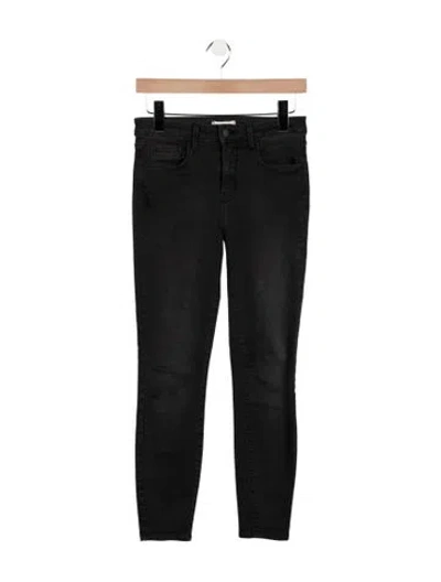 Pre-owned L'agence Skinny Leg Pants In Black