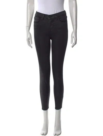 Pre-owned L'agence Skinny Leg Pants In Black