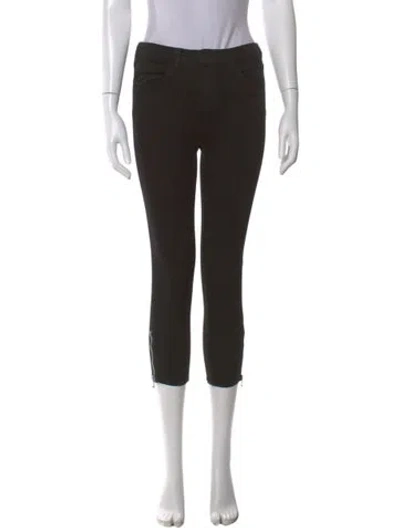 Pre-owned L'agence Skinny Leg Pants In Black