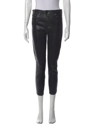 Pre-owned L'agence Skinny Leg Pants In Black