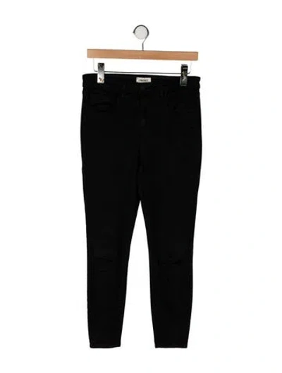 Pre-owned L'agence Skinny Leg Pants In Black