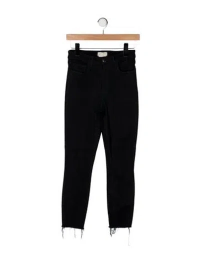 Pre-owned L'agence Skinny Leg Pants In Black
