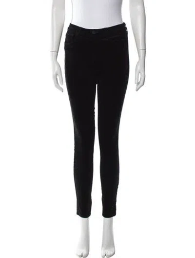 Pre-owned L'agence Skinny Leg Pants In Black