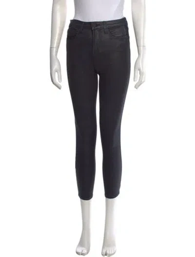 Pre-owned L'agence Skinny Leg Pants In Black