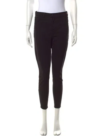 Pre-owned L'agence Skinny Leg Pants In Black