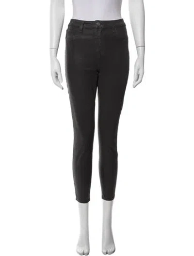 Pre-owned L'agence Skinny Leg Pants In Black