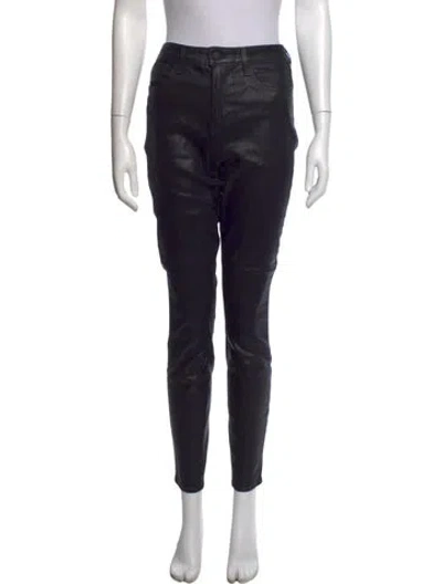 Pre-owned L'agence Skinny Leg Pants In Black