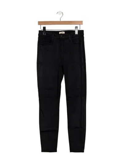 Pre-owned L'agence Skinny Leg Pants In Black