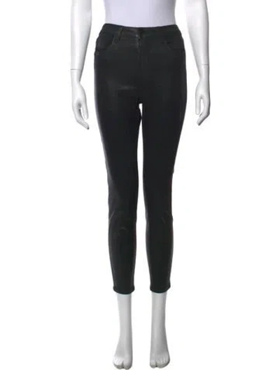 Pre-owned L'agence Skinny Leg Pants In Black