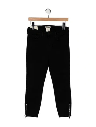 Pre-owned L'agence Skinny Leg Pants In Black