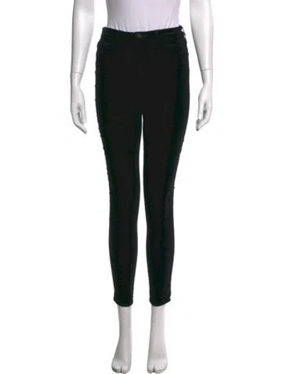 Pre-owned L'agence Skinny Leg Pants In Black