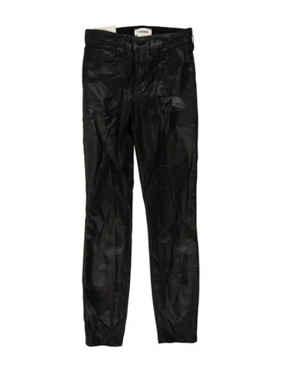 Pre-owned L'agence Skinny Leg Pants In Black
