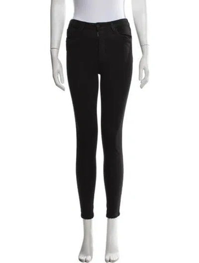 Pre-owned L'agence Skinny Leg Pants In Black