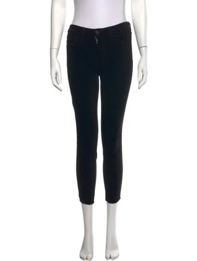 Pre-owned L'agence Skinny Leg Pants In Black