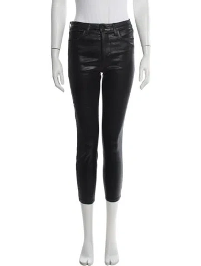 Pre-owned L'agence Skinny Leg Pants In Black