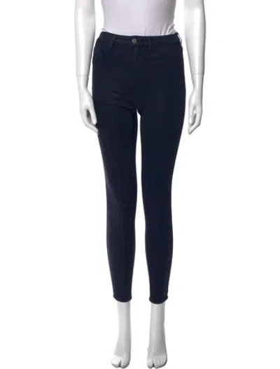 Pre-owned L'agence Skinny Leg Pants In Blue