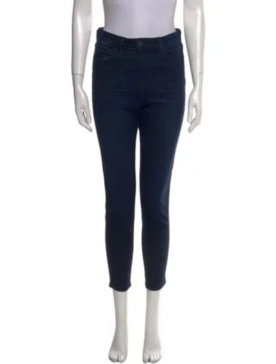 Pre-owned L'agence Skinny Leg Pants In Blue