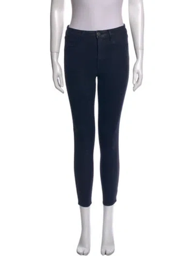 Pre-owned L'agence Skinny Leg Pants In Blue