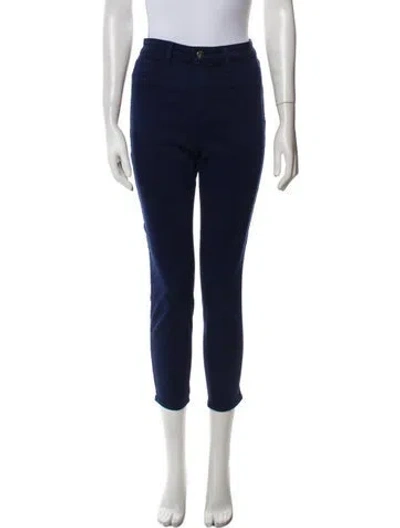 Pre-owned L'agence Skinny Leg Pants In Blue
