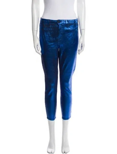 Pre-owned L'agence Skinny Leg Pants In Blue