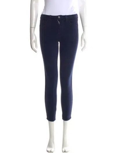 Pre-owned L'agence Skinny Leg Pants In Blue
