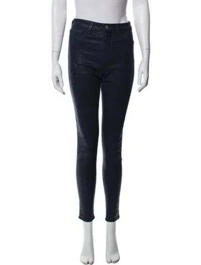 Pre-owned L'agence Skinny Leg Pants In Blue
