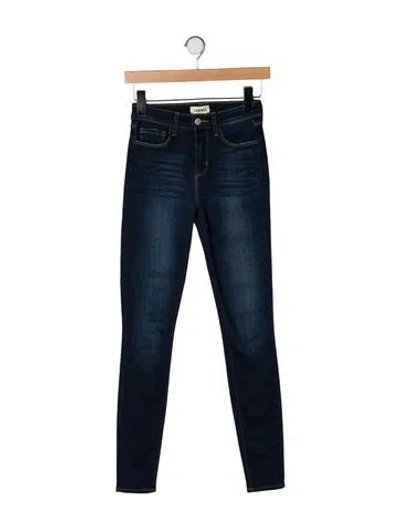 Pre-owned L'agence Skinny Leg Pants In Blue
