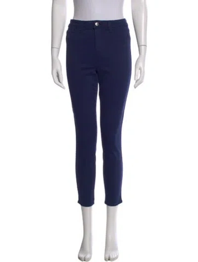 Pre-owned L'agence Skinny Leg Pants In Blue