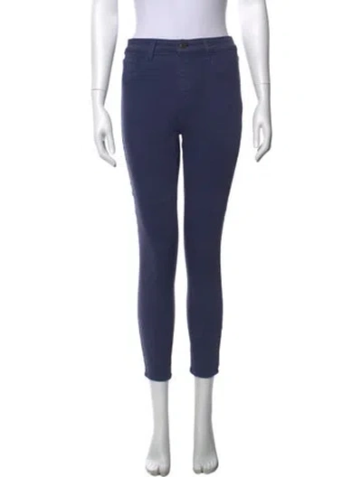 Pre-owned L'agence Skinny Leg Pants In Blue