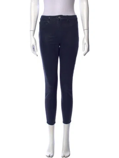 Pre-owned L'agence Skinny Leg Pants In Blue