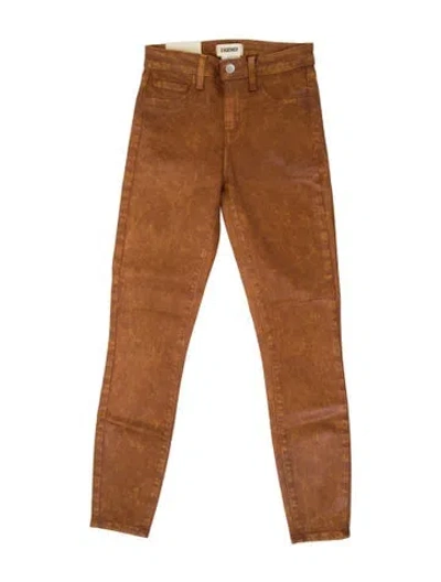 Pre-owned L'agence Skinny Leg Pants In Brown