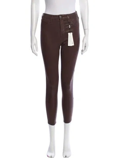 Pre-owned L'agence Skinny Leg Pants In Brown
