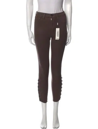 Pre-owned L'agence Skinny Leg Pants In Brown