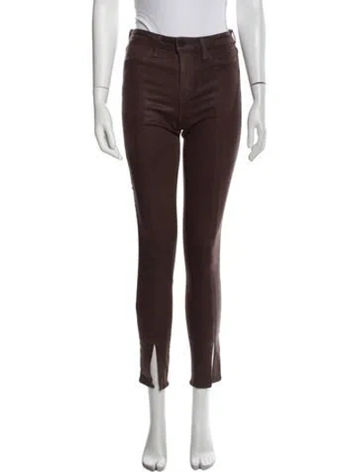 Pre-owned L'agence Skinny Leg Pants In Brown