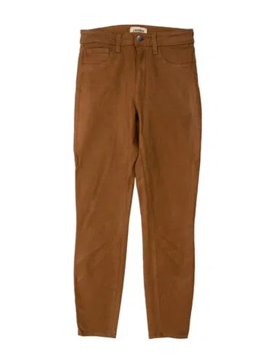 Pre-owned L'agence Skinny Leg Pants In Brown